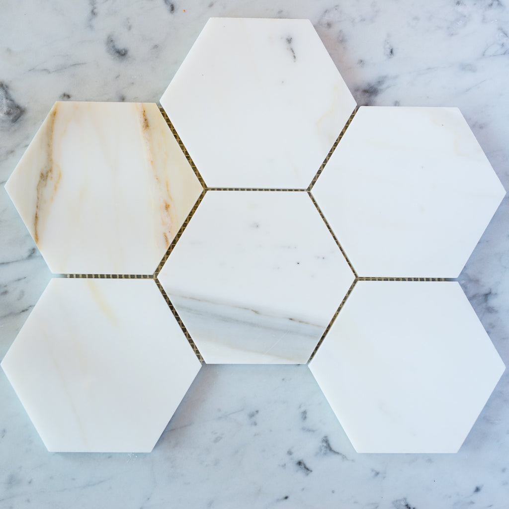 CALACATTA GOLD / HEXAGON 144MM