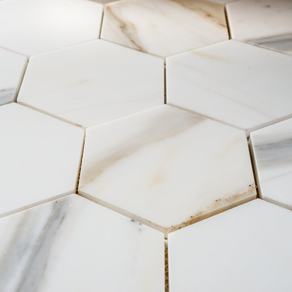 CALACATTA GOLD / HEXAGON 144MM