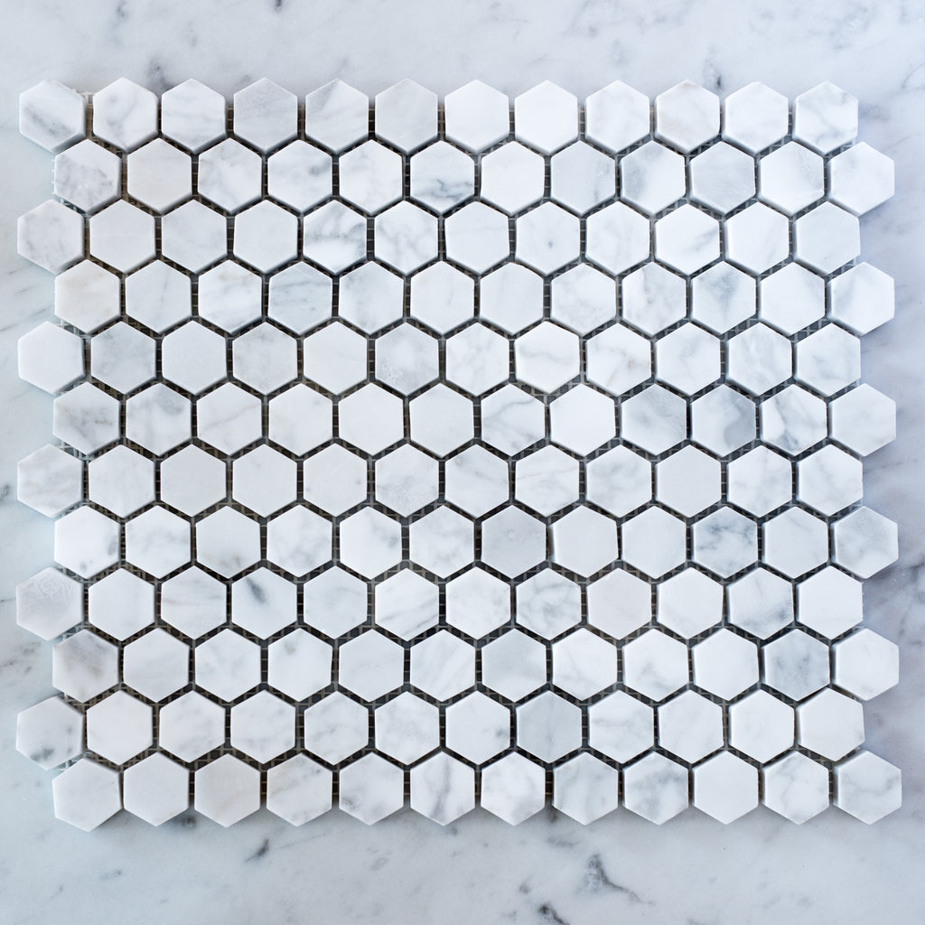 CARRARA / HEXAGON 25MM