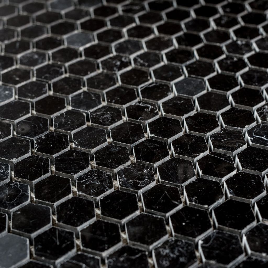 NERO MARQUINA / HEXAGON 25MM