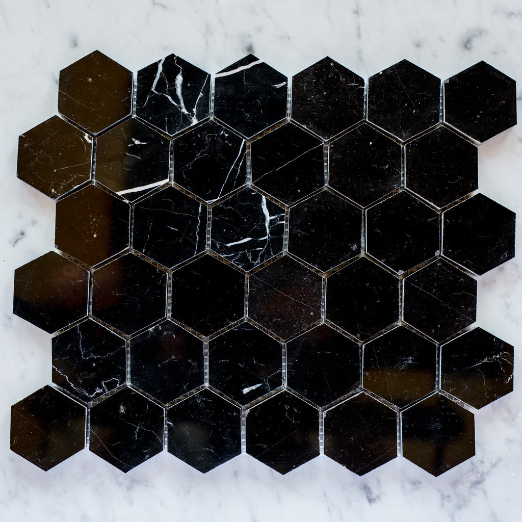 NERO MARQUINA / HEXAGON 50MM