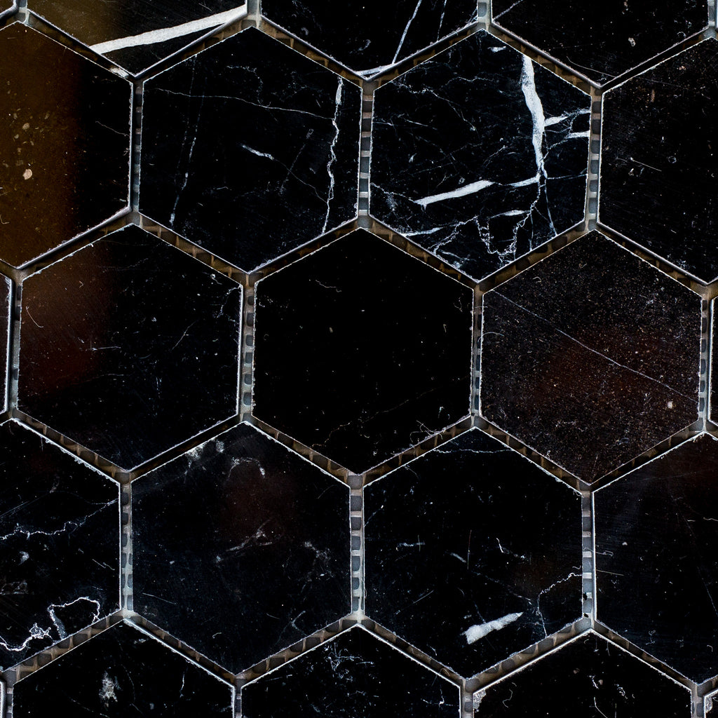 NERO MARQUINA / HEXAGON 50MM